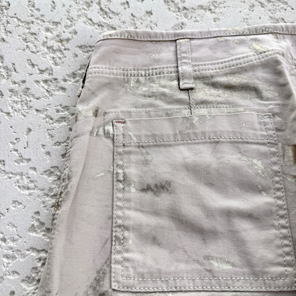 ANTHROPOLOGIE The Wanderer Womens Pants Size 25 Tan Gold Painted Straight NWOT - Picture 5 of 11